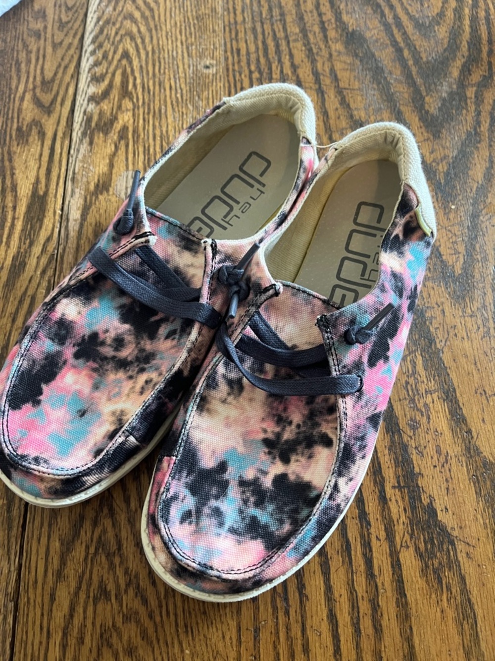 Hey Dude Tie-Dye Slip-On Shoes - Pink | Blue | Black - Picture 3 of 5